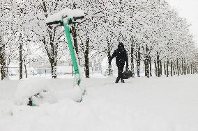 Spring has surprised Estonia with snow