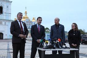 Press conference of bipartisan US Congress delegation in Kyiv