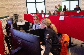New International Police Cooperation Center For UEFA Euro 2024 In Neuss