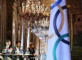 (SP)FRANCE-PARIS-OLYMPICS-PRESS CONFERENCE