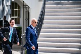 President Joe Biden Departs The White To Head To Tampa, Florida