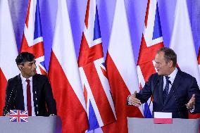 Prime Minister Of The UK Visits Poland
