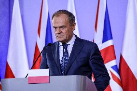 Prime Minister Of The UK Visits Poland