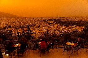 GREECE-ATHENS-DUST
