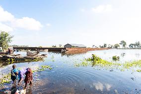 MALAWI-MANGOCHI-LAKE MALAWI-RISING WATERS