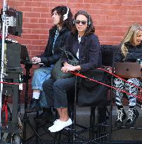 Benjamin Bratt And Gretchen Mol On Set - NYC