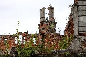 Ruins of Tereshchenko Palace in Zhutomyr region