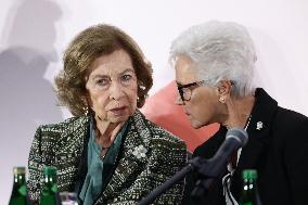 Queen Sofia Of Spain At Alzheimer's Disease International Conference In Krakow