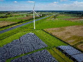 Solar Panels Solar Park Wind Turbines - Netherlands