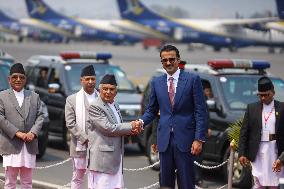 Emir Of Qatar Sheikh Tamim Bin Hamad-Al Thani Departs From Nepal After State Visit To Nepal