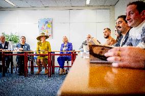 Queen Máxima Visits A Fondation - The Hague