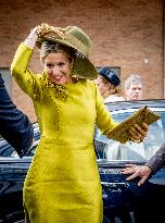 Queen Máxima Visits A Fondation - The Hague