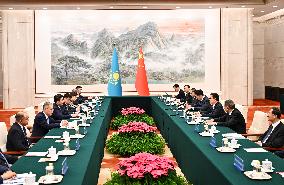 CHINA-BEIJING-HAN ZHENG-KAZAKHSTAN-MAZHILIS-SPEAKER-MEETING (CN)