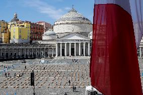 1000 Coffins Symbolizing Work-Related Deaths - Naples