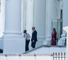 Joe Biden Departs The White House To The Washington Hilton To Give A Speech