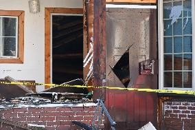 Aftermath Of Fire That Affected Building On South Kostner Avenue