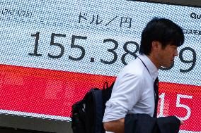 JAPAN-TOKYO-JAPANESE YEN-U.S. DOLLAR-EXCHANGE RATE