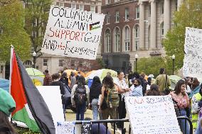 Protest at Columbia University
