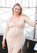 Iskra Lawrence Visits Empire State Building To Honor Infertility Week - NYC