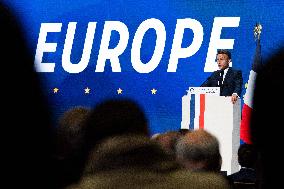 Macron Speaks On Europe - Paris