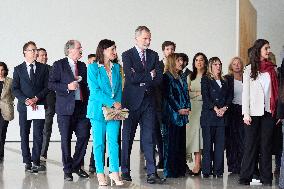 King Felipe VI Arrives At The Talent Session - Madrid
