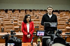 Briefing by Ivan Fedorov and Rehina Kharchenko in Zaporizhzhia