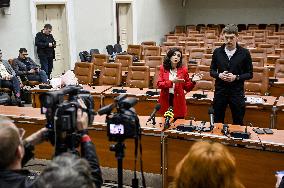 Briefing by Ivan Fedorov and Rehina Kharchenko in Zaporizhzhia