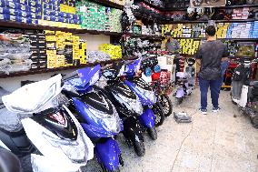 IRAQ-BAGHDAD-CHINA-ELECTRIC MOTORCYCLES