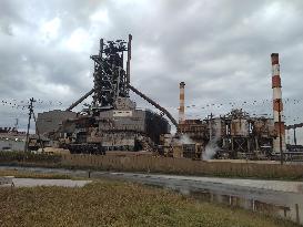 Blast furnace at Nippon Steel Corporation's Kashima Works