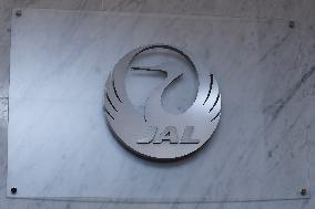 Japan Airlines signage and logo