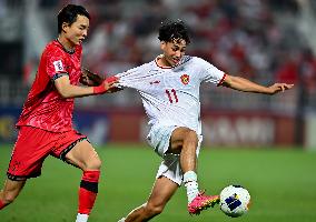(SP)QATAR-DOHA-FOOTBALL-AFC U23-KOREA VS INDONESIA