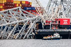Francis Scott Key Bridge Disaster One Month Later - Baltimore