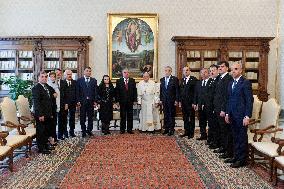 Pope Francis Hosts Private Audience - Vatican