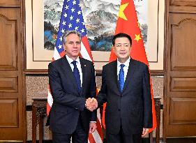 CHINA-BEIJING-WANG XIAOHONG-U.S.-BLINKEN-MEETING (CN)