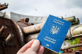 Foreign passport of Ukrainian citizen