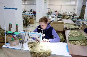 Factory makes military backpacks in Ivano-Frankivsk region