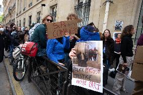 Science Po Paris Pro-Palestine Protest - Paris