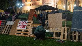 Gaza Support Encampment Springs Up At UCLA Campus And Digs In For The Long Haul.