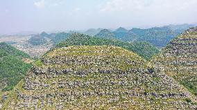 Pyramid-shaped Karst Mountain in Qianxinan
