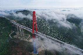 CHINA-GUIZHOU-LONGLI RIVER BRIDGE-OPEN TO TRAFFIC (CN)
