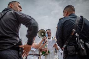 Rabbis for Ceasefire Demonstration Gaza Border