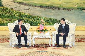 CHINA-BEIJING-WANG HUNING-KMT DELEGATION-MEETING (CN)