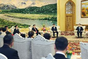 CHINA-BEIJING-WANG HUNING-KMT DELEGATION-MEETING (CN)