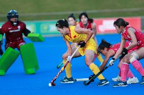 (SP)AUSTRALIA-PERTH-HOCKEY-WOMEN-CHINA VS JAPAN