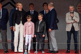 NO TABLOID - Monaco’s Princely Family At ABB Formula-2024 Monaco E_Prix - Monaco