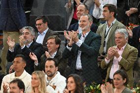 King Felipe VI At The Mutua Madrid Open