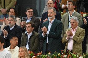 King Felipe VI At The Mutua Madrid Open