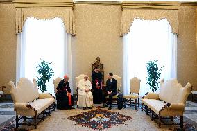 Pope Francis Receives Samsung Delegation - Vatican