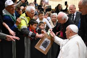 Pope Francis Attends The Caress And The Smile Event - Vatican