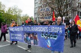 Demonstration Against AFD Ahead Of European Elections In Wuppertal